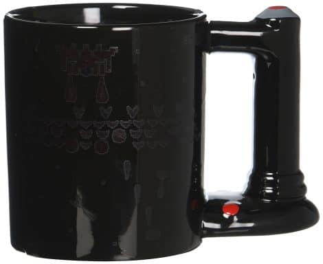 Taza Retro Arcade de Cerámica en Negro, 1 unidad (Paquete de 1). ¡Dale al pulgar hacia arriba!