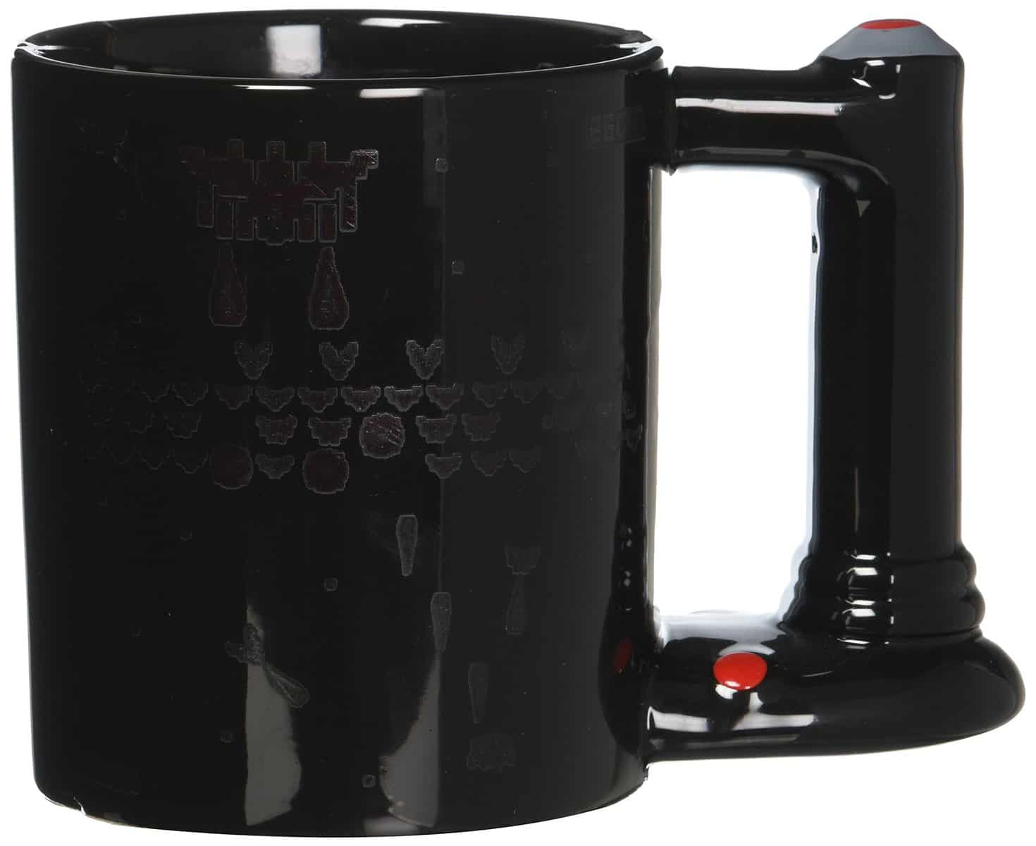 Thumbs Up! Taza Retro Arcade, Cerámica, Negro, 1 Unidad (Paquete de 1)