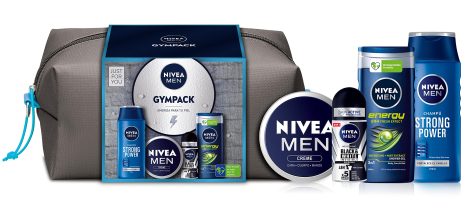 Nivea Men Pack Deporte: maletín de regalo con gel de ducha (250 ml), champú (250 ml), desodorante roll on (50 ml) y crema (75 ml)