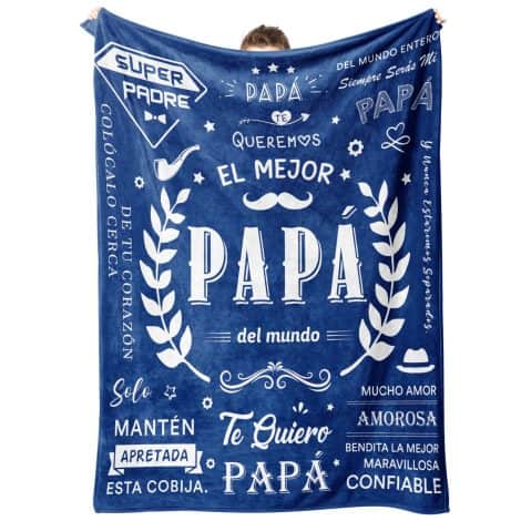 Ideas de regalos para papá en Navidad: Niyewsor. Regalo para papá: manta. Regalos originales para padre en su cumpleaños, de la hija o el hijo.