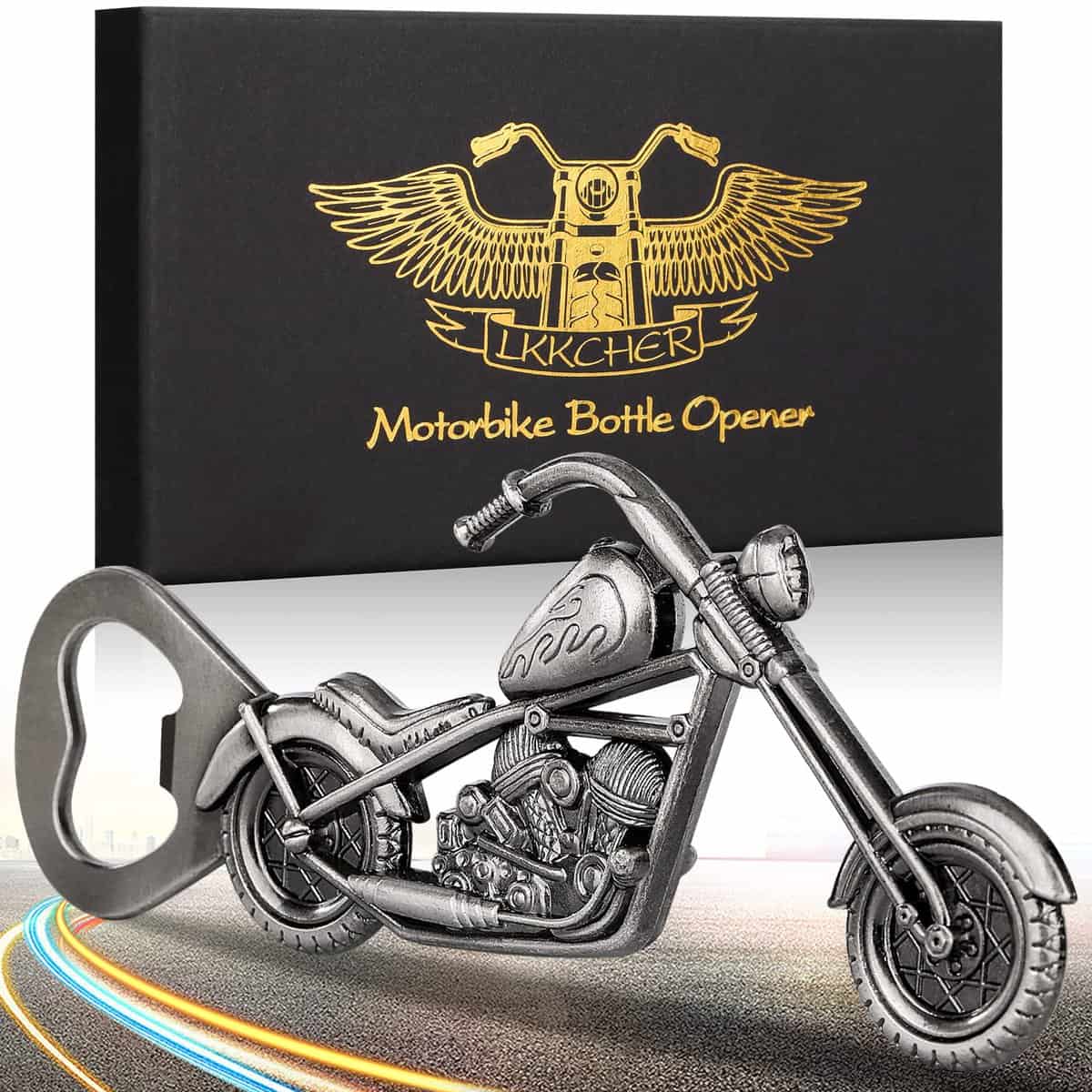 LKKCHER Abrebotellas de Motocicleta, Ideas Regalos Originales para Hombresa, Regalos de Moto para Hombres, Regalos para Hombre Cumpleaños, Regalos cerveza para Novio Abuelo Marido Dia Del Padre Papa