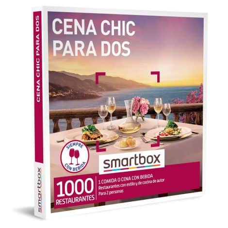 Smartbox Caja Regalo Cena Sofisticada para Parejas – 1 Cena con Bebidas para 2 personas – Idea de Regalo.