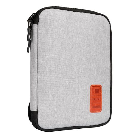 Bolsa de Viaje para Organizar Cables Electrónicos en Gris: JamBer Cable Organizer Bolsa, Práctico Estuche Almacenamiento.