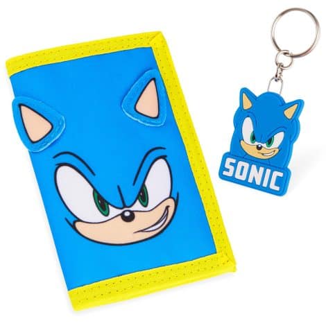 Sonic El Erizo Billetero Infantil, Llavero Billetero – Tarjetero Niños, Cartera Juvenil Chico – Regalos Navidad.