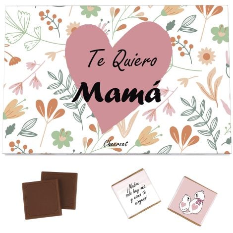 Caja de regalo única de chocolate – Para ti, Mamá. 24 unidades de 120 gramos.