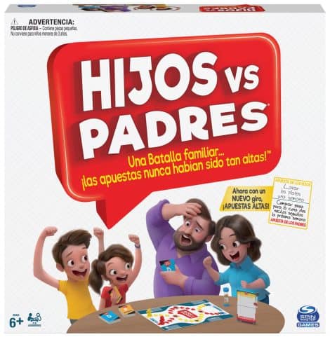 Juego de Mesa Hijos vs Padres de SPIN MASTER TOYS ESPAÑA SL.