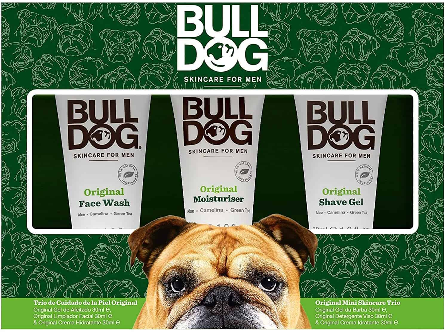 Bulldog Skincare Kit de Cuidado Facial Masculino, Verde, 30 ml (Paquete de 1)