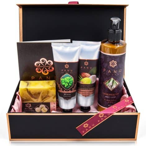 Set de Regalo de Gran Tamaño Panu – Regalos de Relax para Mujeres – Lujosa Caja de Belleza para Ella -Detalles Especiales para tu Pareja