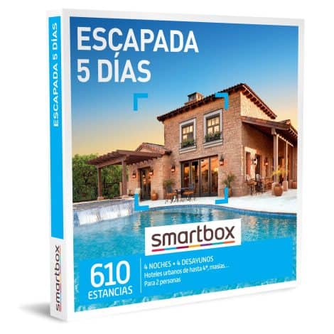 Smartbox – Caja de regalo amor para parejas: escapada de 5 días, ideas de regalos originales – 4 noches de desayuno para 2 personas.