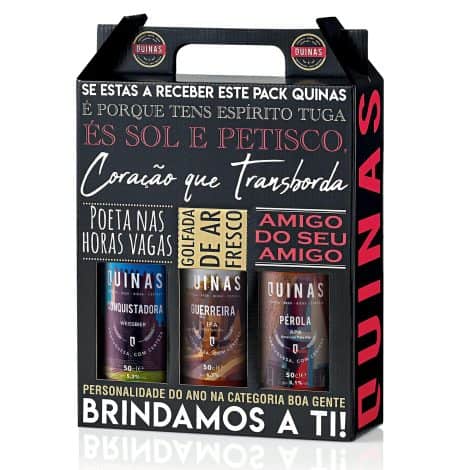 Cerveza artesanal en un pack gourmet con 3 botellas de 50 cl, variedades Weissbier, IPA y APA.