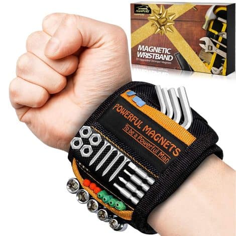 Pulsera Imán para Hombre – Regalos Originales para Navidad y Amigo Invisible con 15 Potentes Imanes para trabajos de bricolaje.