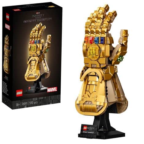 LEGO 76191 Guantelete del Infinito de Marvel, Modelo del Guante de Thanos, Regalo de Superhéroes, Set de Construcción Coleccionable.