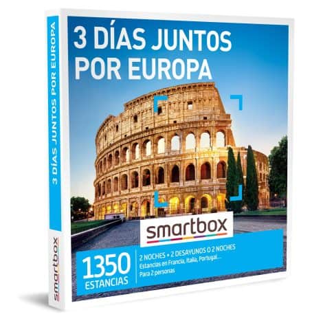 Caja de Experiencias 3 días para disfrutar en Europa – Regalo único con 2 noches y desayuno incluido para 2 personas.