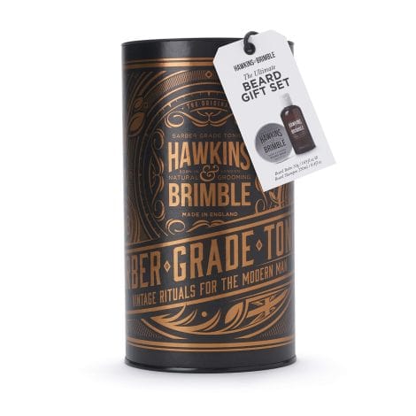 Kit de regalo de cuidado de la barba para hombres Hawkins & Brimble: champú y bálsamo para barba, ¡el regalo ideal!