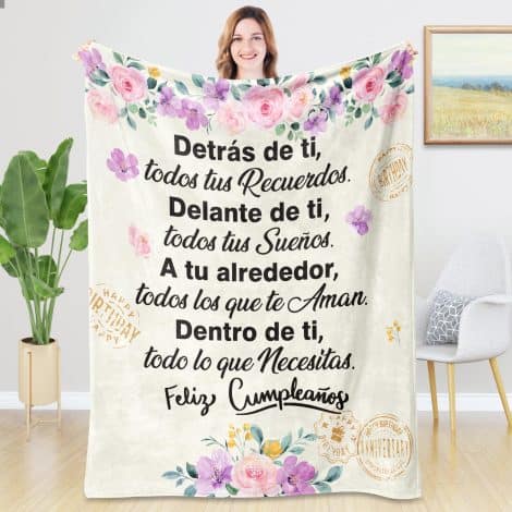 Rebundex: Regalos únicos de cumpleaños para mujeres: madre, amiga, novia, abuela. Mantas de franela 1.3m X 1.5m.