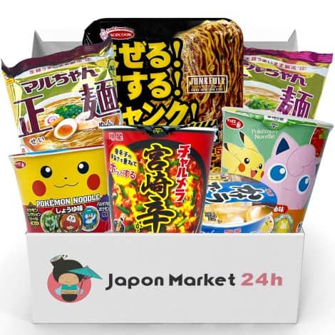 Pack de 7 auténticos fideos Ramen importados de Japón. Variedad de sabores gourmet. Delicioso y rápido para amantes de la cocina japonesa.