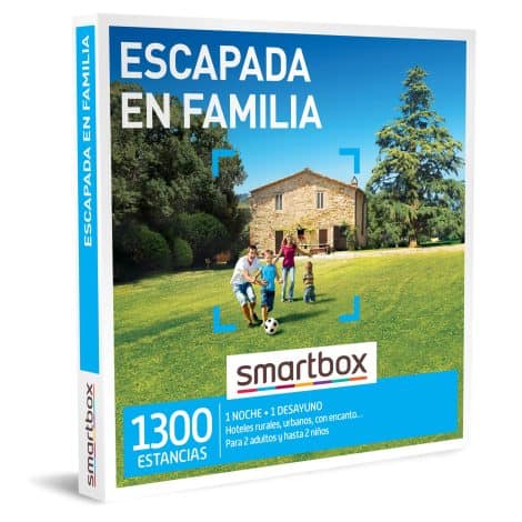 Smartbox, un regalo para toda la familia: una noche con desayuno para 2 adultos y hasta 2 niños.